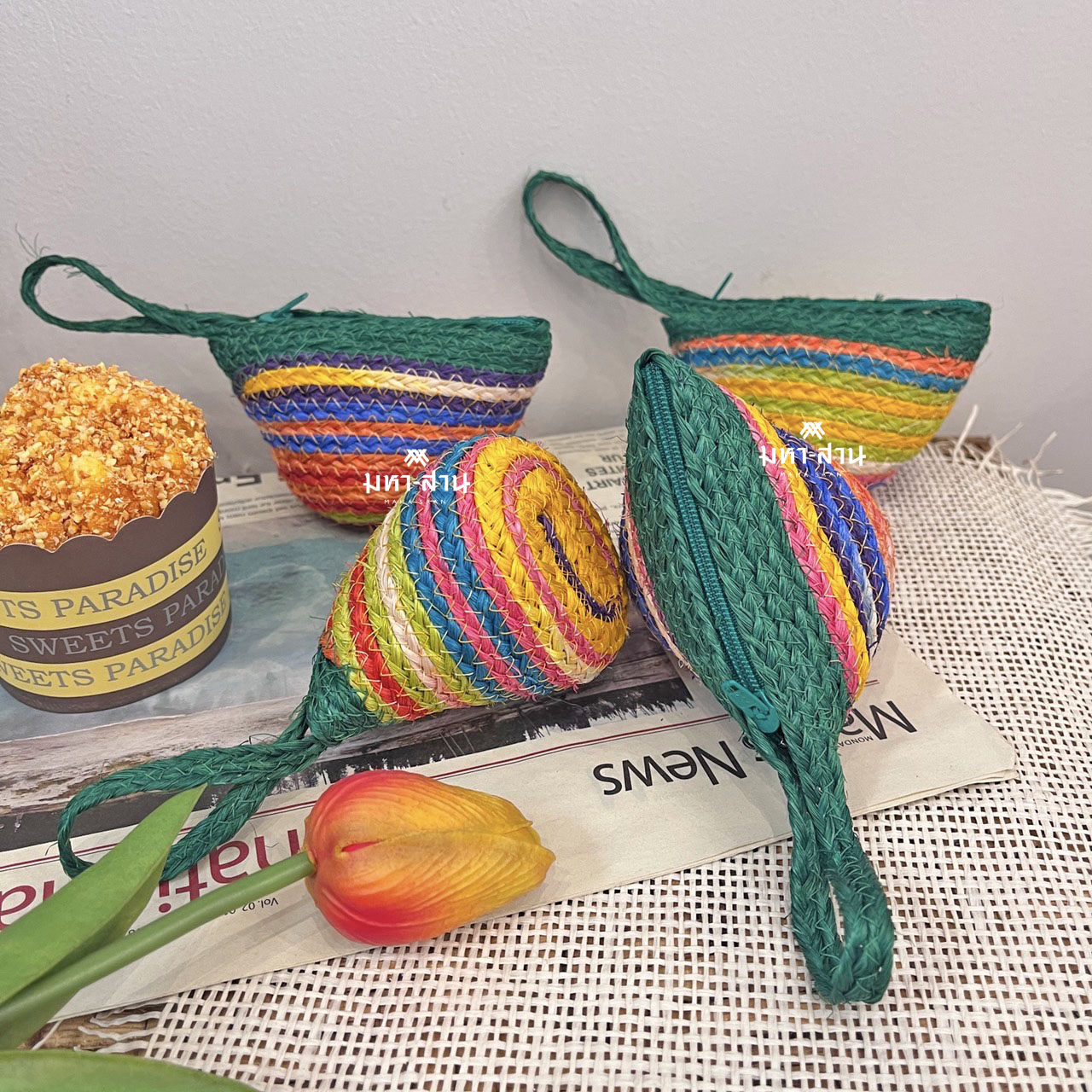 กระเป๋าป่าน กระเป๋าใส่เหรียญ กระเป๋าจิ๋ว กระเป๋าสตางค์ ของชำร่วย คละแบบ❤