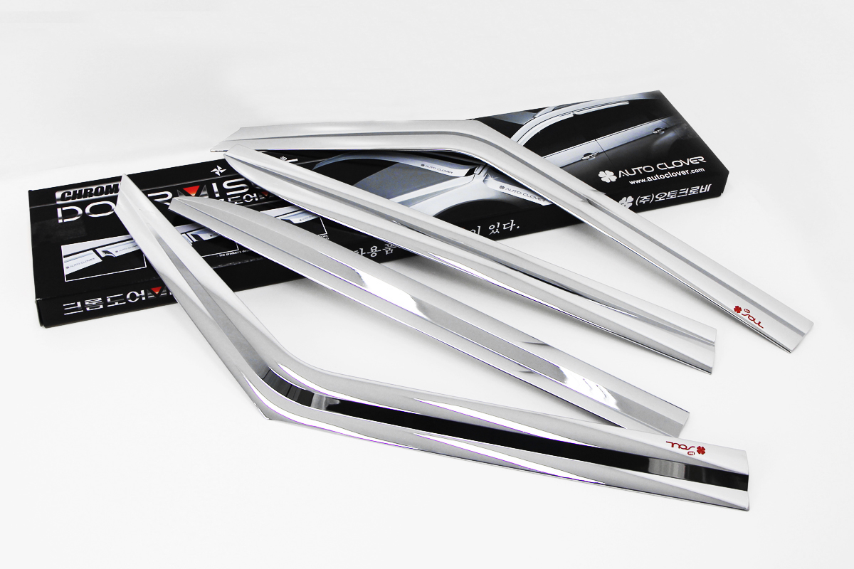 Chrome Door Visor for Soul ( กันสาดแบบโครเมี่ยม )
