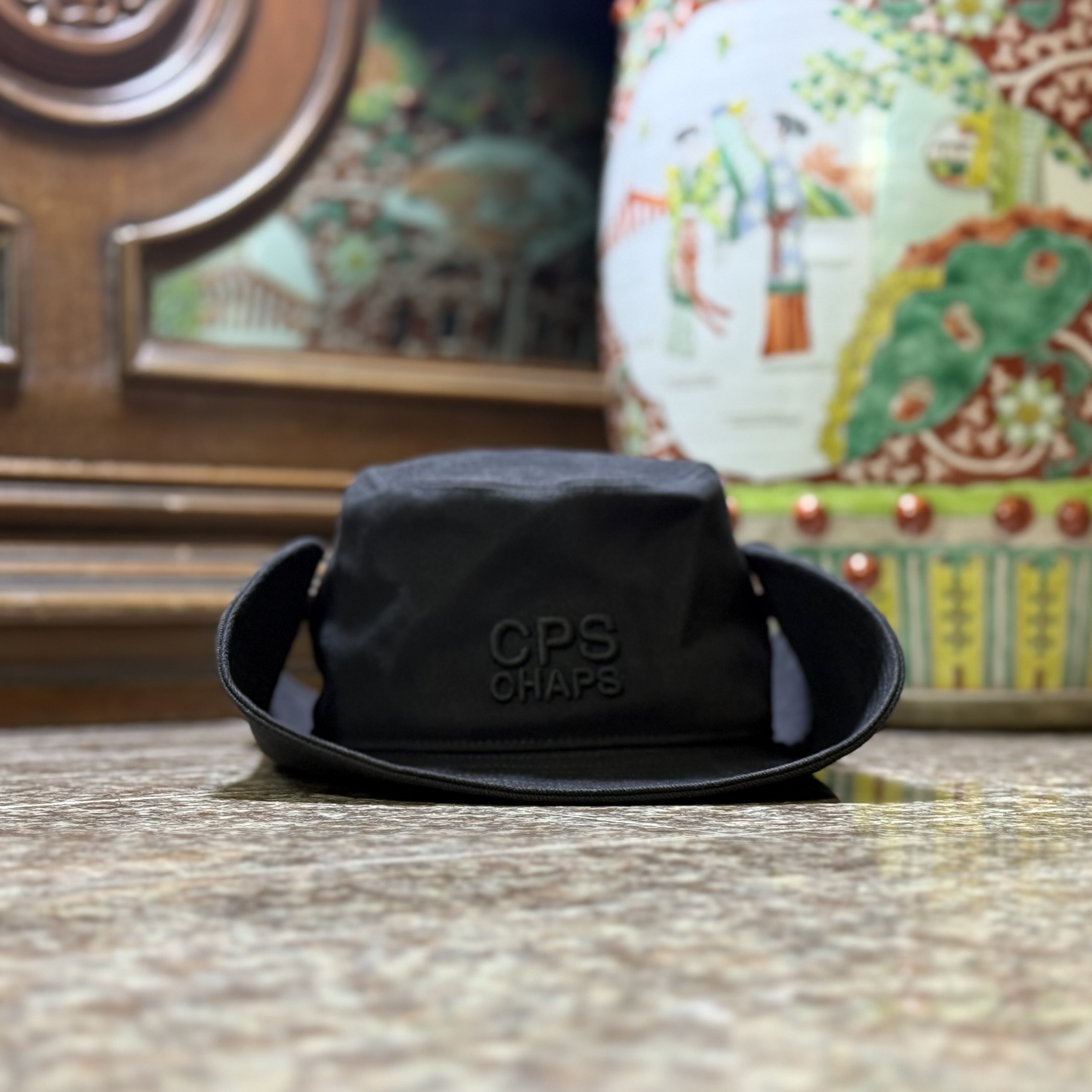 หมวกปีกรอบ CPS CHAPS Black Brim Hat ‘BLACK’