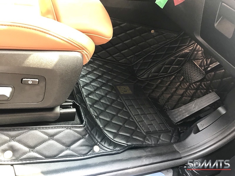 พรมปูพื้นรถยนต์BMW X3 F25 สีดำด้ายดำ รุ่น6D VIP รวมแผ่นท้าย