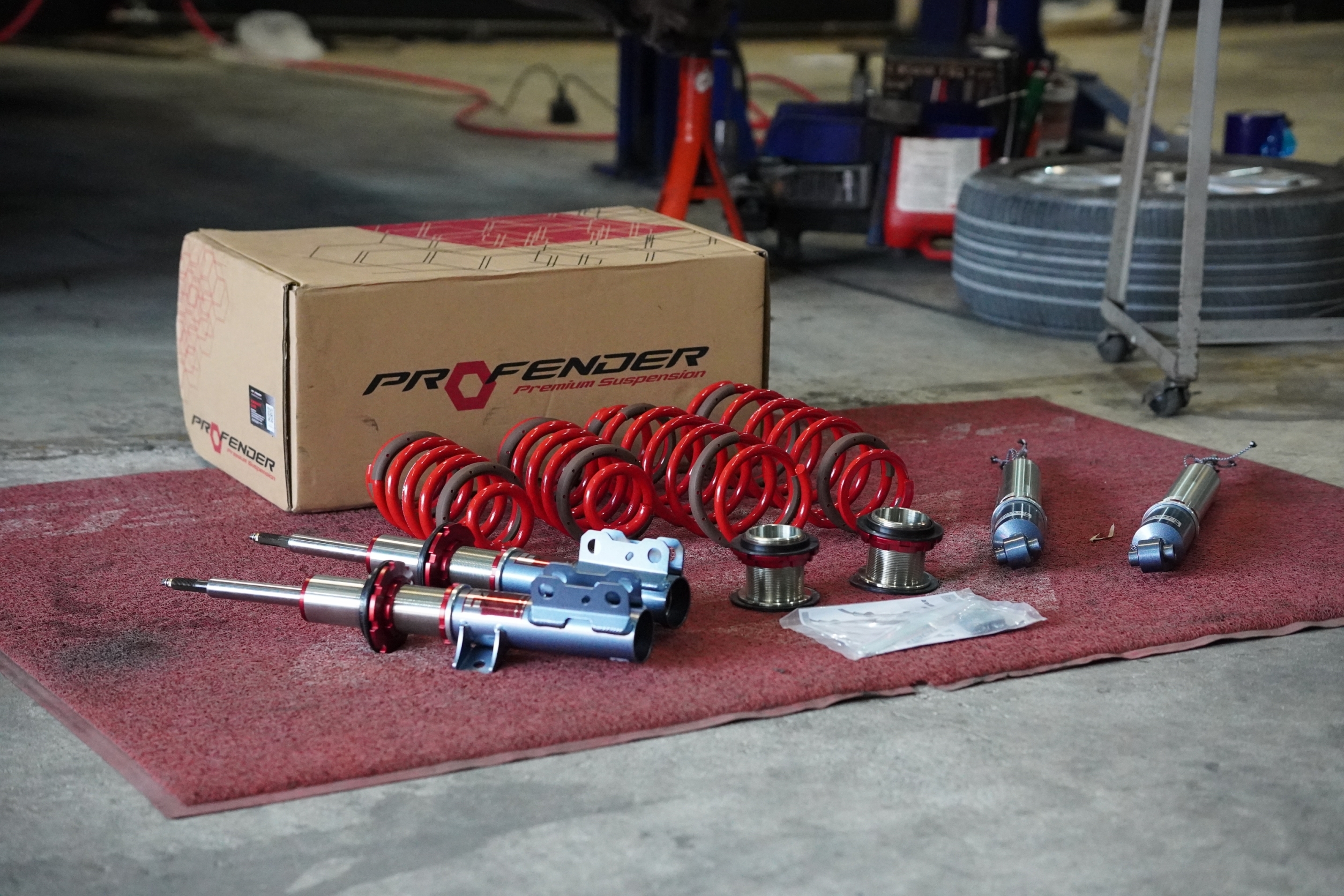TOYOTA VELLFIRE เปลี่ยนโช้ค โช้ค PROFENDER FITZ ปรับละเอียด ความนุ่ม-หนึบ16 ระดับ