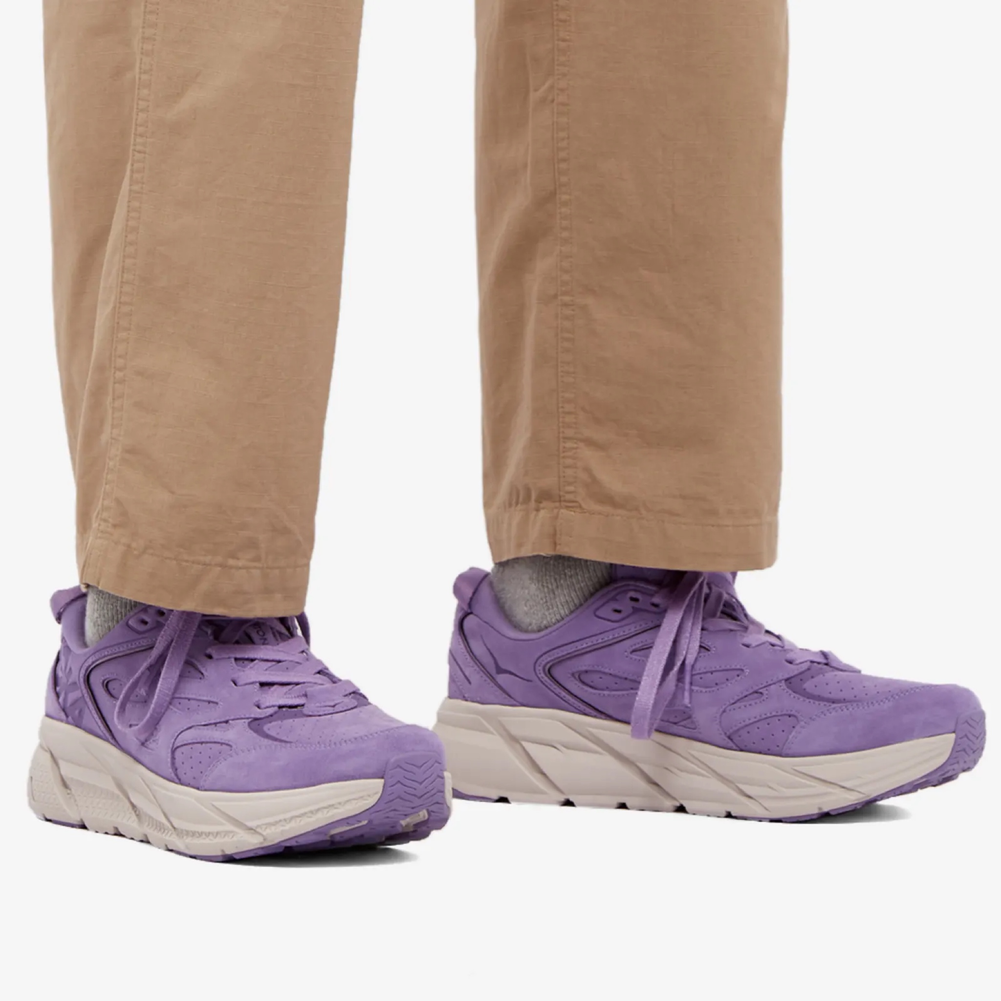 รองเท้า HOKA Clifton L Suede ‘Chalk Violet’ EXCLUSIVE (M9/9.5US)