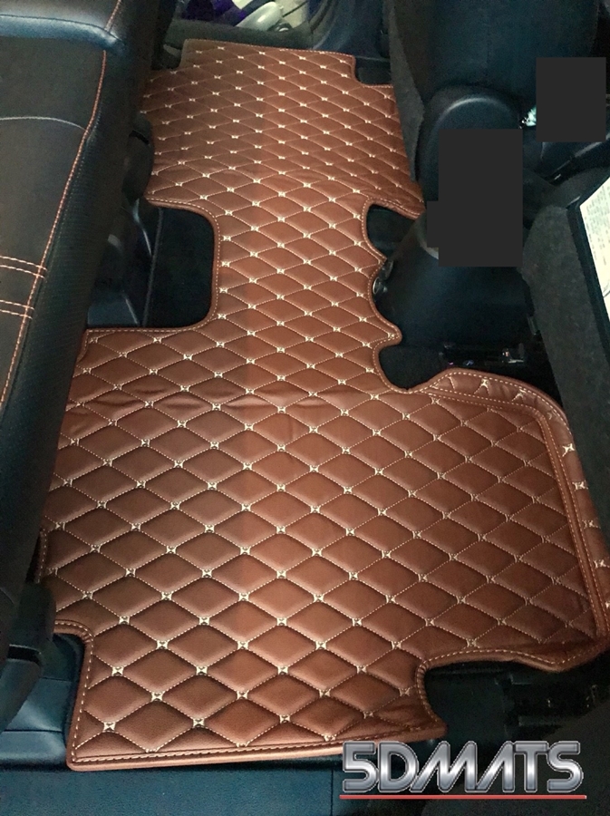 พรมปูพื้นรถยนต์6D TOYOTA SIENTA พรม6D QJ VIP หนาพิเศษ สีน้ำตาล เต็มคัน