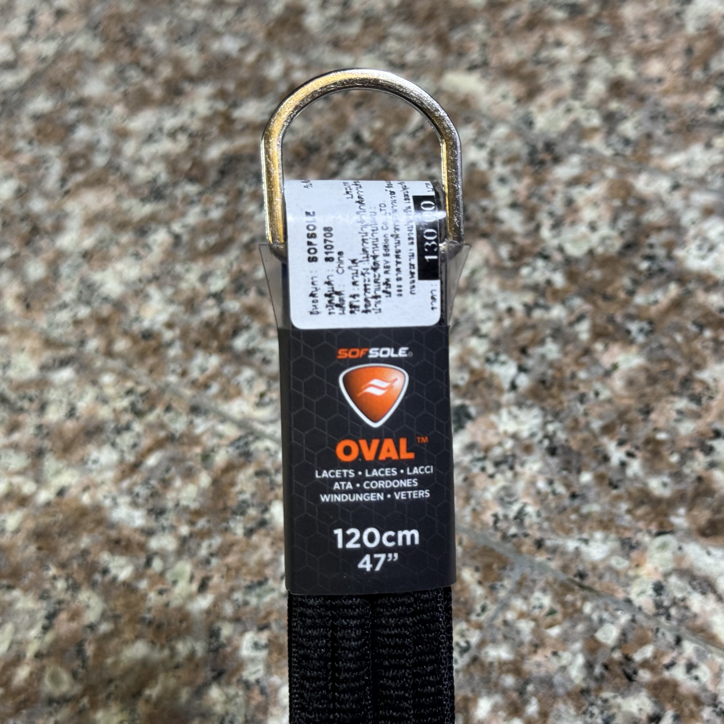 เชือกรองเท้า SofSole Oval Lace ‘Black’