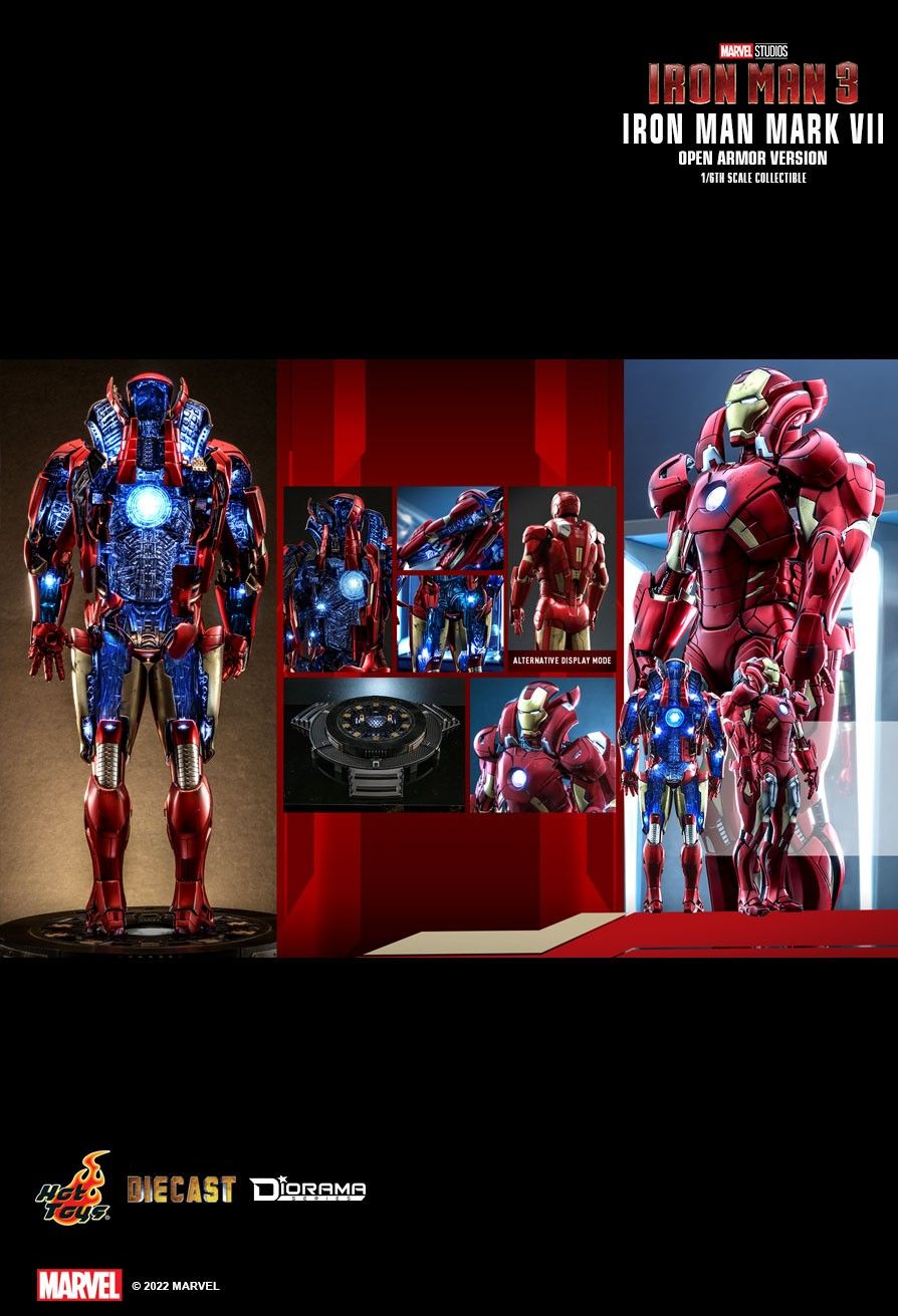 Hot Toys DS004D51 1/6 Iron Man 3 - Iron Man Mark VII (Open Armor Version)