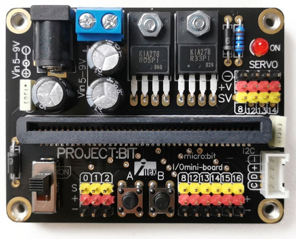 PROJECT:BIT บอร์ดเชื่อมต่ออุปกรณ์ภายนอกสำหรับ micro:bit