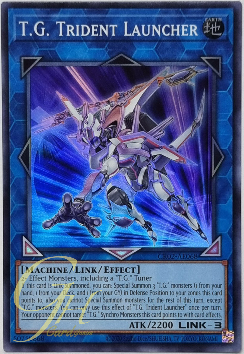 Yugioh [CR02-AE068] T.G. Trident Launcher (Super Rare)