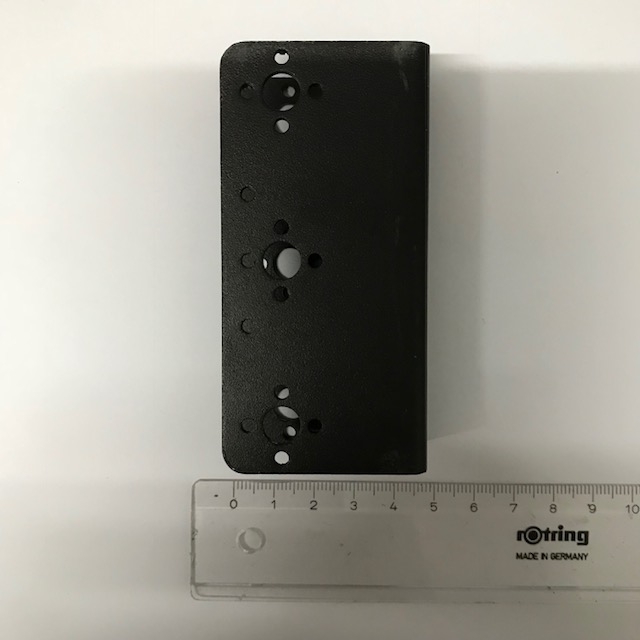 ชิ้นต่อฐานโครงแขนกลอลูมิเนียม รุ่น U beam bracket