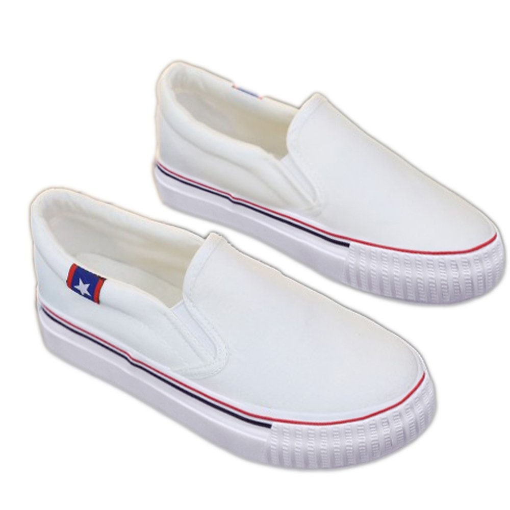 Fashion Korean Version Canvas Shoes รองเท้าผ้าใบ K01 (สีน้ำเงิน-ดำ)