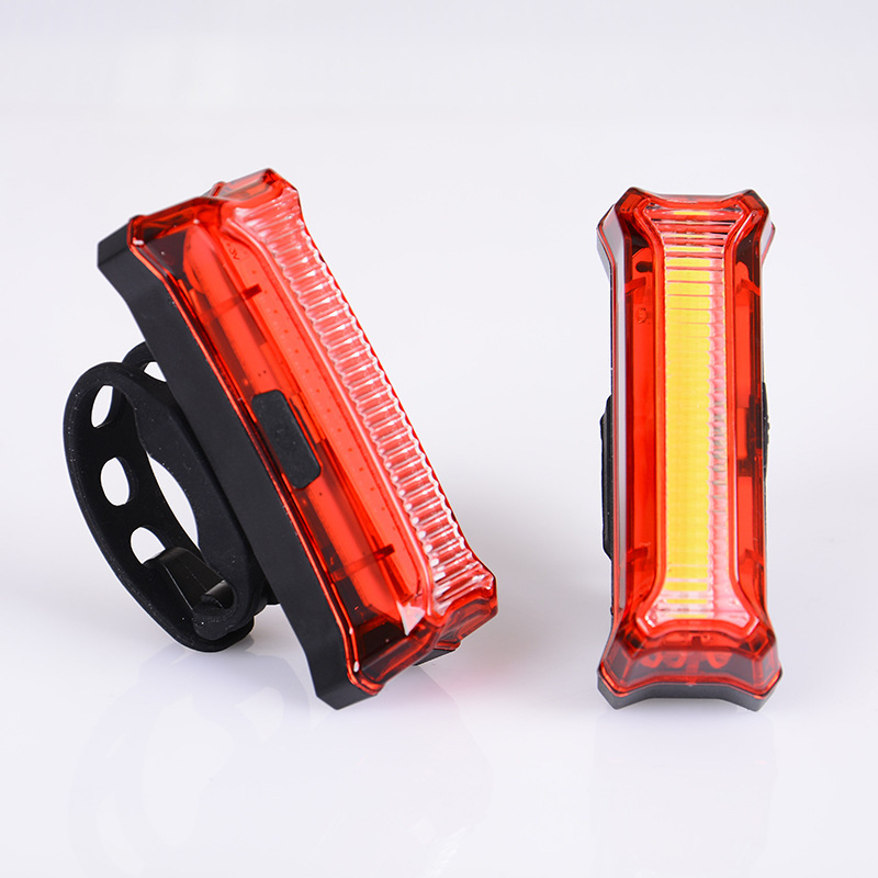 ไฟท้ายจักรยาน 3 สีสลับกัน NIGHT RIDING ชาร์ต USB