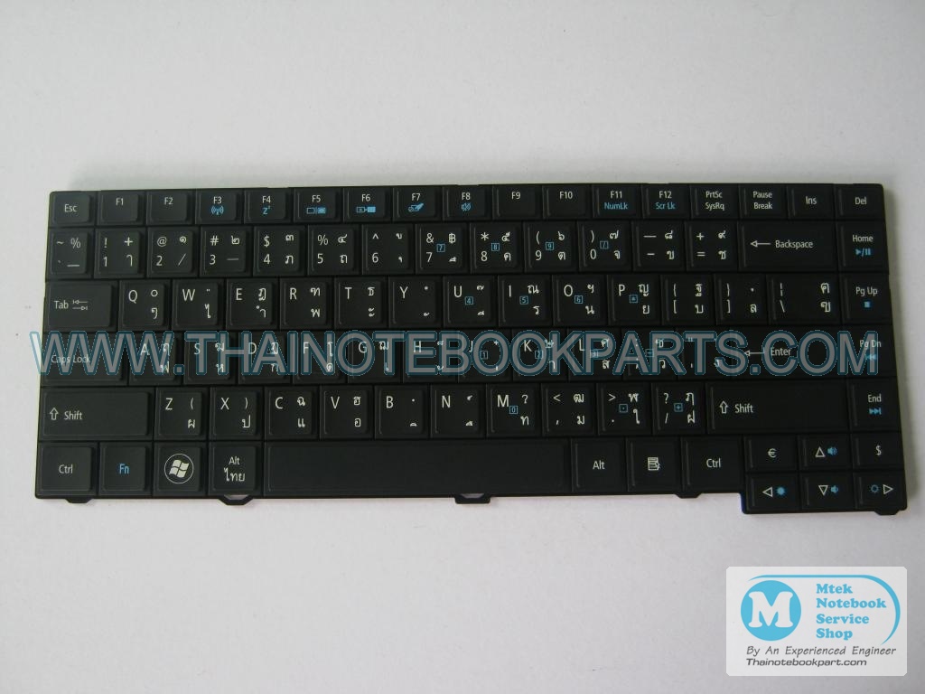 MT03386 คีย์บอร์ดโน๊ตบุ๊ค Acer Travelmate 4750 - NSK-AY1PW Notebook Keyboard (สินค้ามือสอง, แป้นภาษาไทย-อังกฤษ) 2