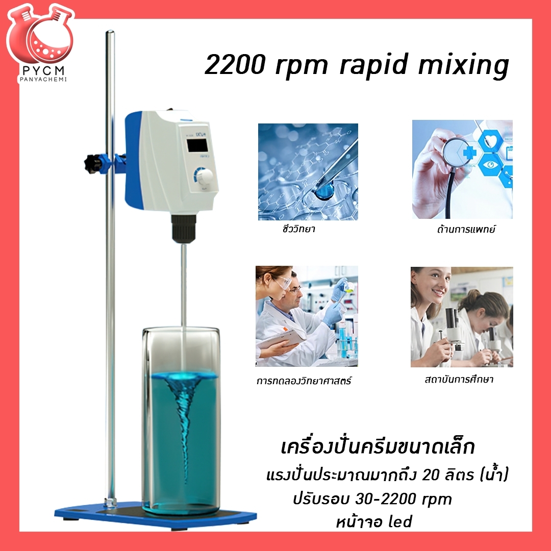 🌈12247 เครื่องปั่นครีม Overhead Stirrer รุ่น RWD50