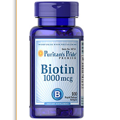 Puritan's Pride Biotin 1000 mcg 100 Softgels
