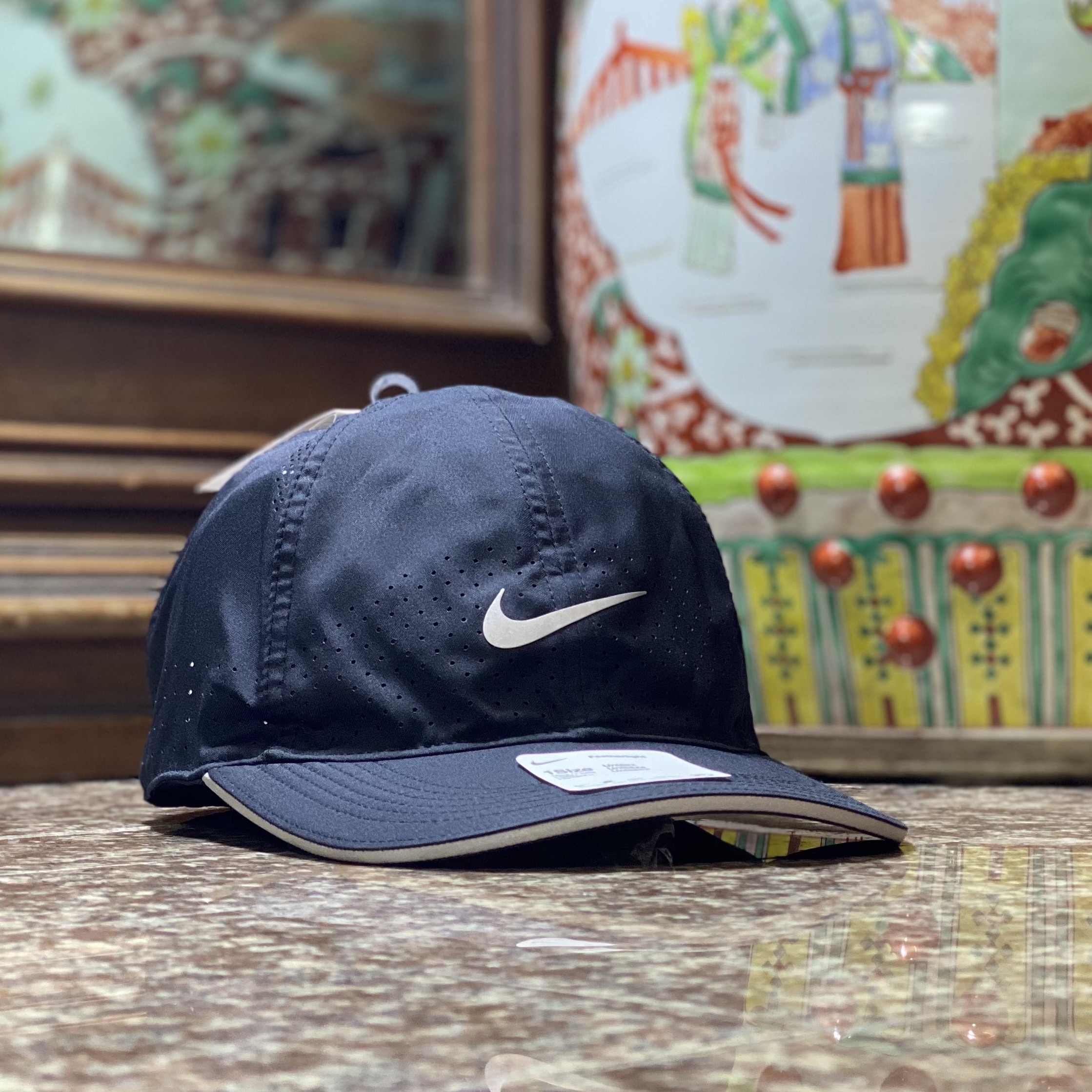 หมวกวิ่ง Nike Dri-Fit AeroBill FeatherLight Running Cap ‘Black’
