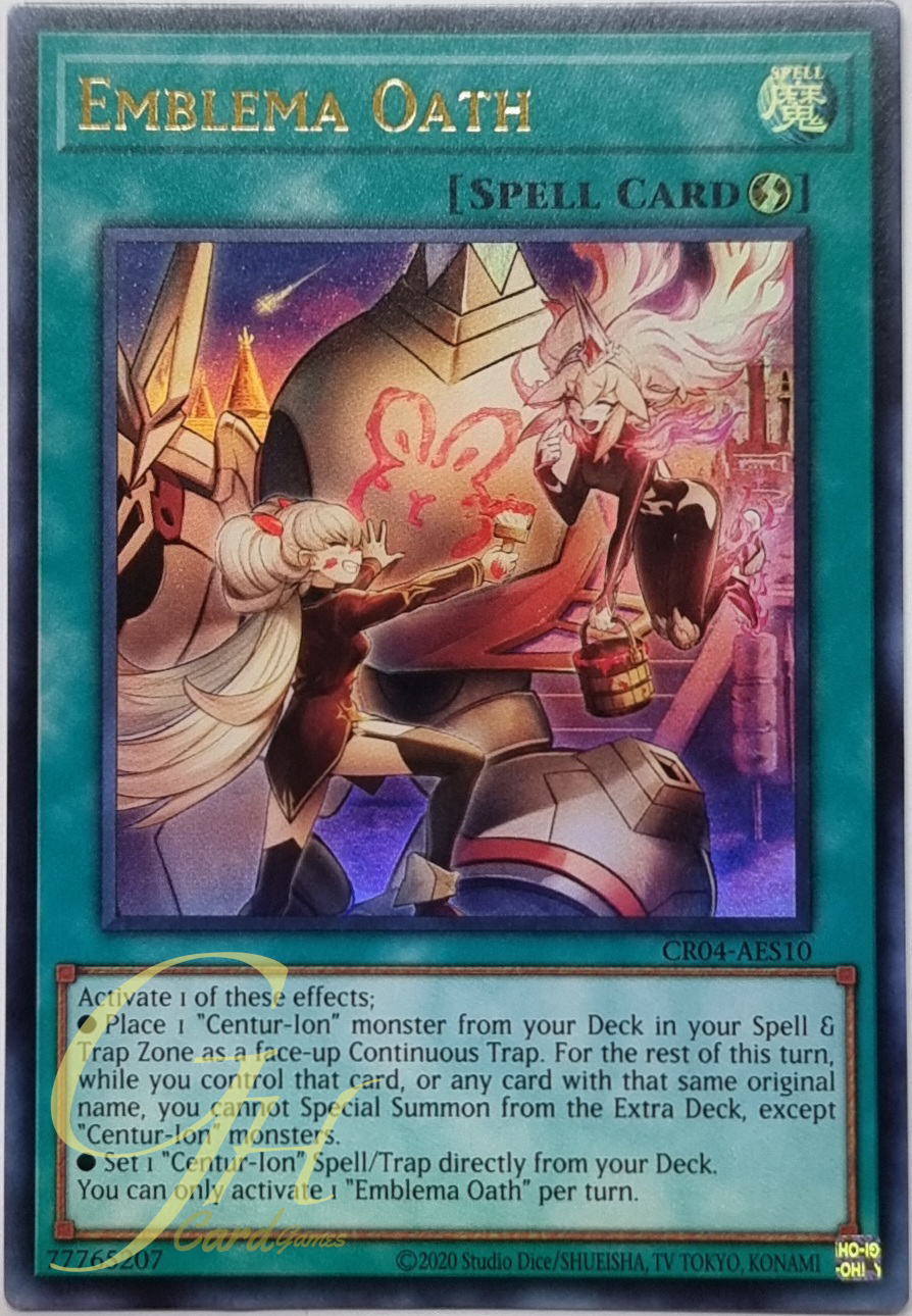 Yugioh [CR04-AES10] Emblema Oath (Ultra Rare)