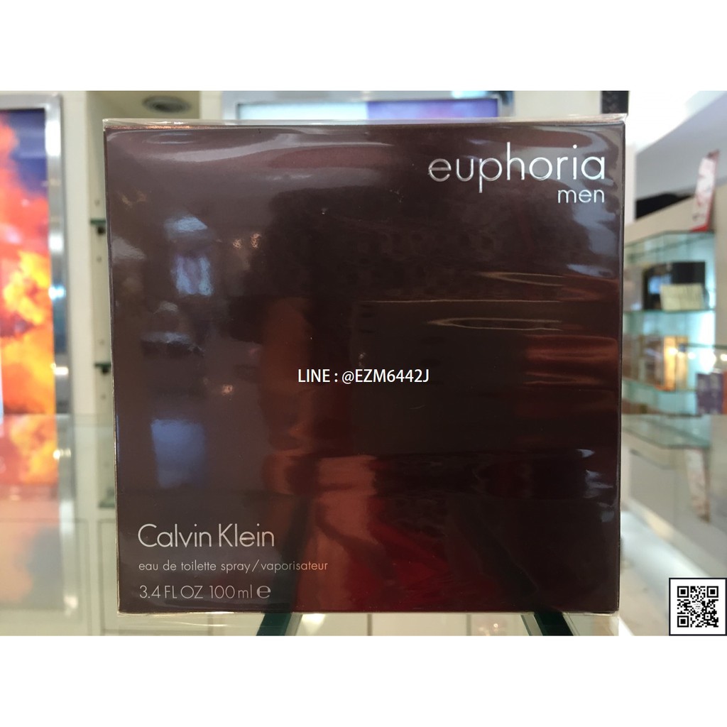 น้ำหอมแท้ CALVIN KLEIN CK EUPHORIA MEN EAU DE TOILETTE SPRAY 100 ML COUNTER BOX , TESTER BOX