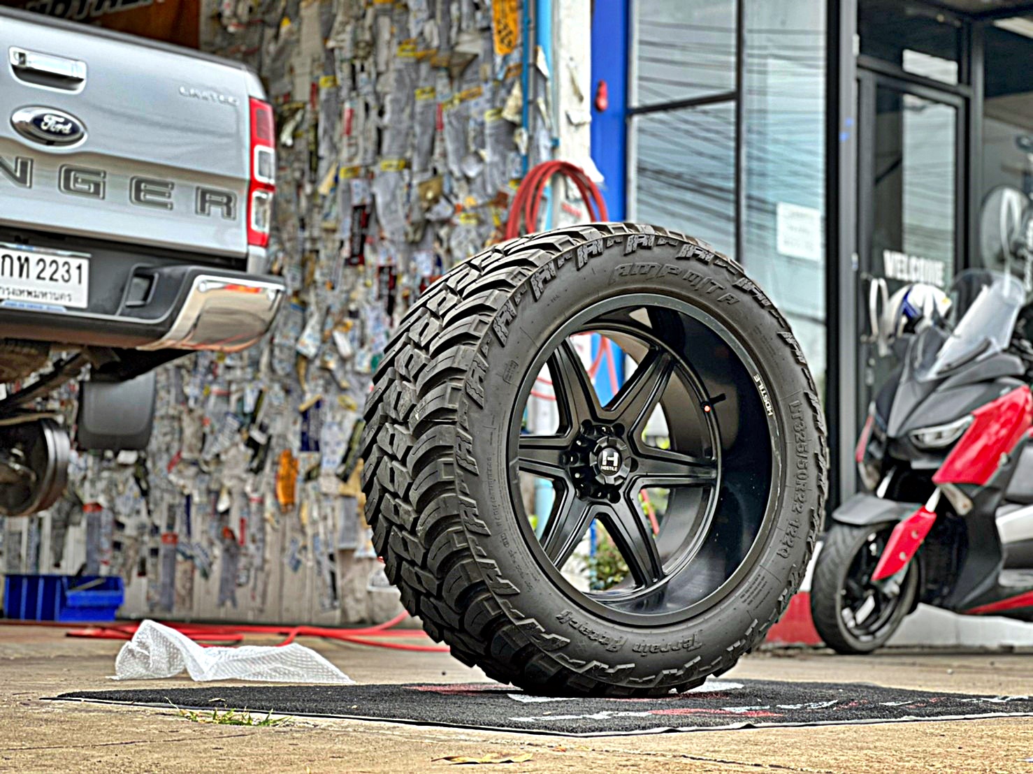 FORD RANGER ล้อ HOSTILE H117 ขอบ22 ที่ STEP9