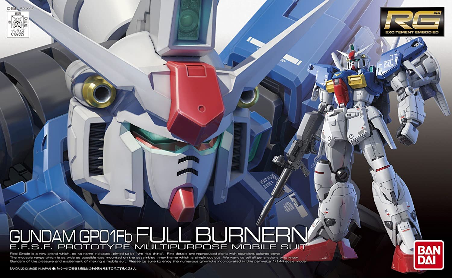 RX-78 GP01Fb Gundam GP01 Full Vernian (RG) (Gundam Model Kits)