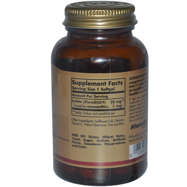 Solgar, Lutein, 20 mg, 60 Softgels
