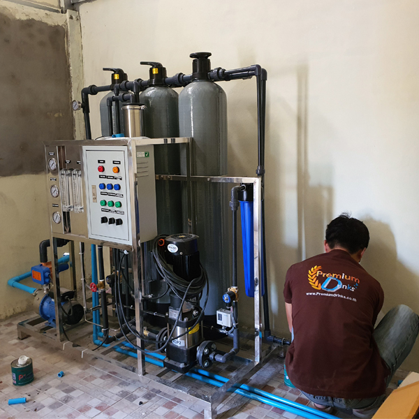 เครื่องผลิตน้ำ RO กำลังการผลิต 6,000ลิตร/วัน Pretreatment จำหน่ายพร้อมติดตั้ง