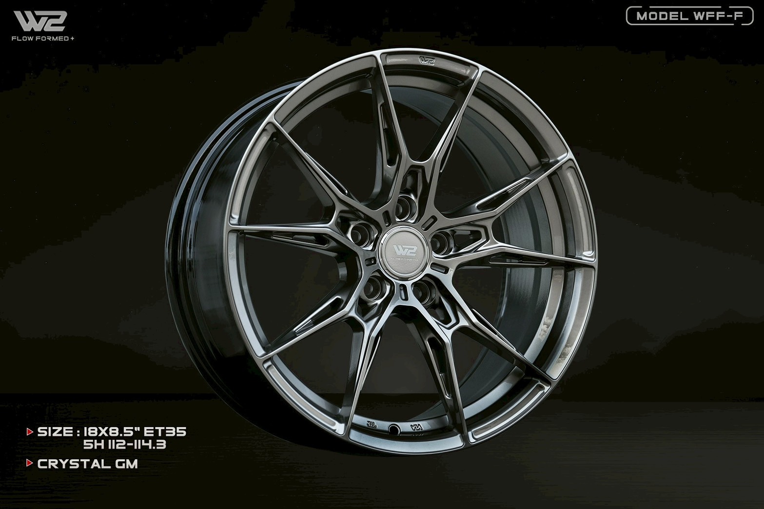 ล้อW2 WFF-F ขอบ 18 5/108 JAECOO