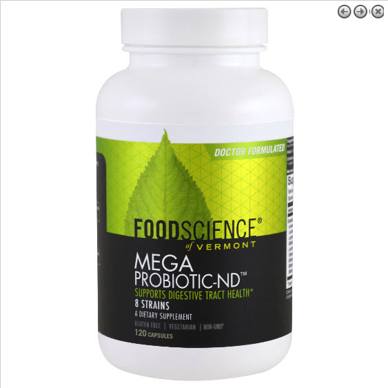 FoodScience, Mega Probiotic-ND, 120 Capsules