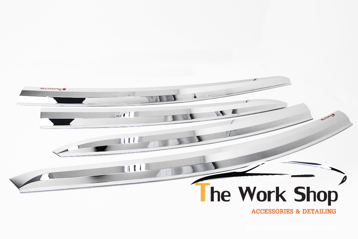 Chrome Door Visor for Elantra ( กันสาดโครเมี่ยม )