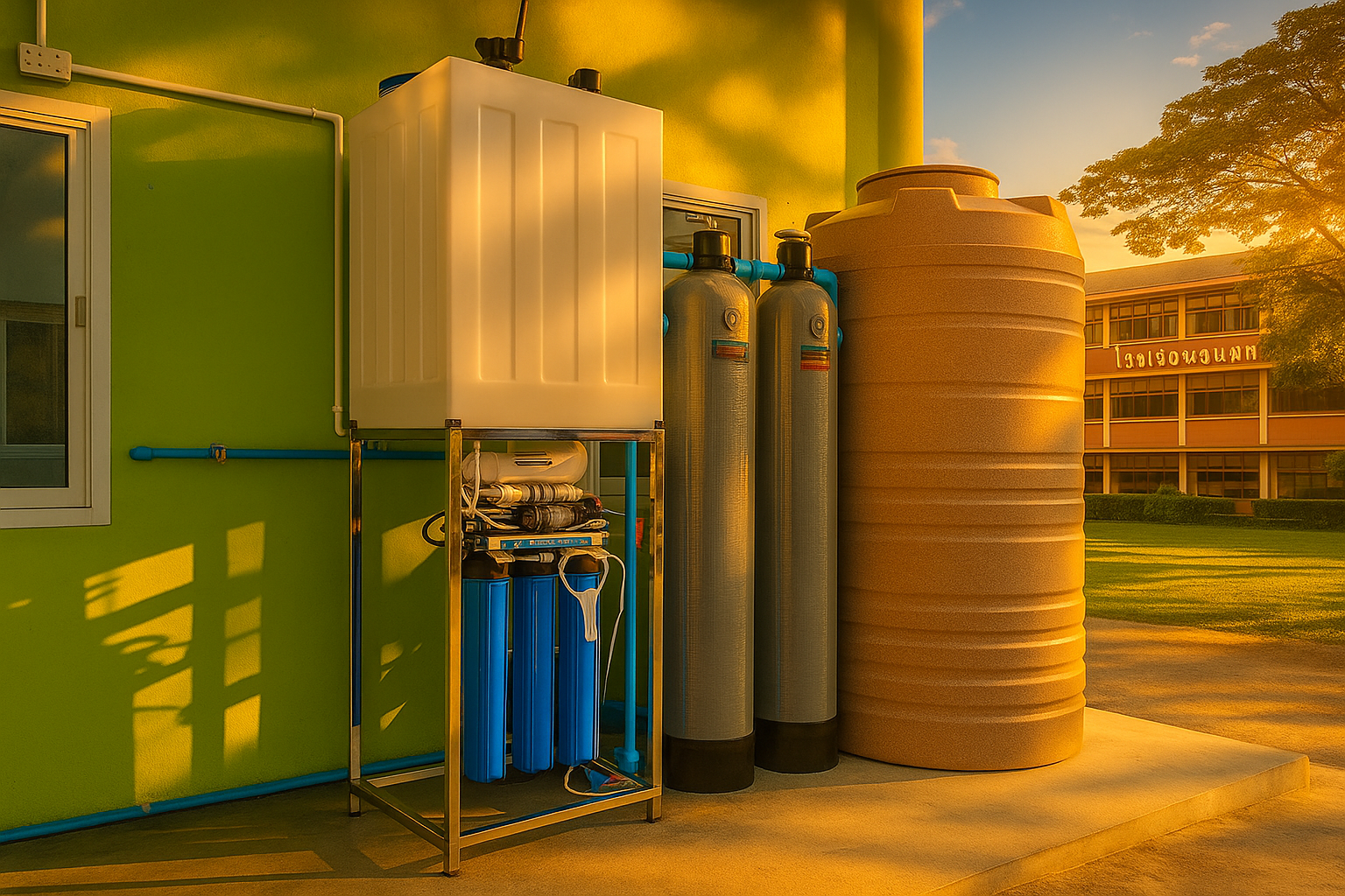 เซ็ตเครื่องกรองน้ำดื่มสำหรับบริษัท ระบบRO + ระบบSOFT