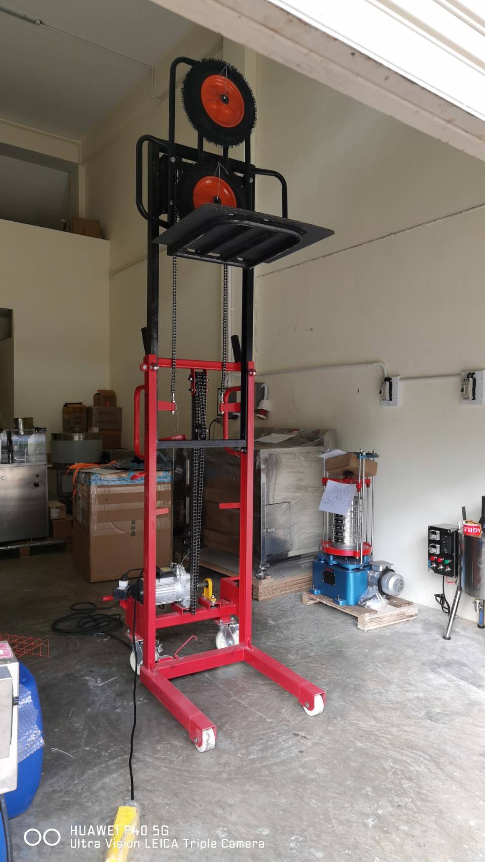 🌈รถเข็นยกของไฟฟ้า เข็นง่ายสะดวก ยกของได้สูงถึง 200 กิโลกรัม ปรับขึ้นลงด้วยระบบไฟฟ้า 1800w Electric Stacker DD1