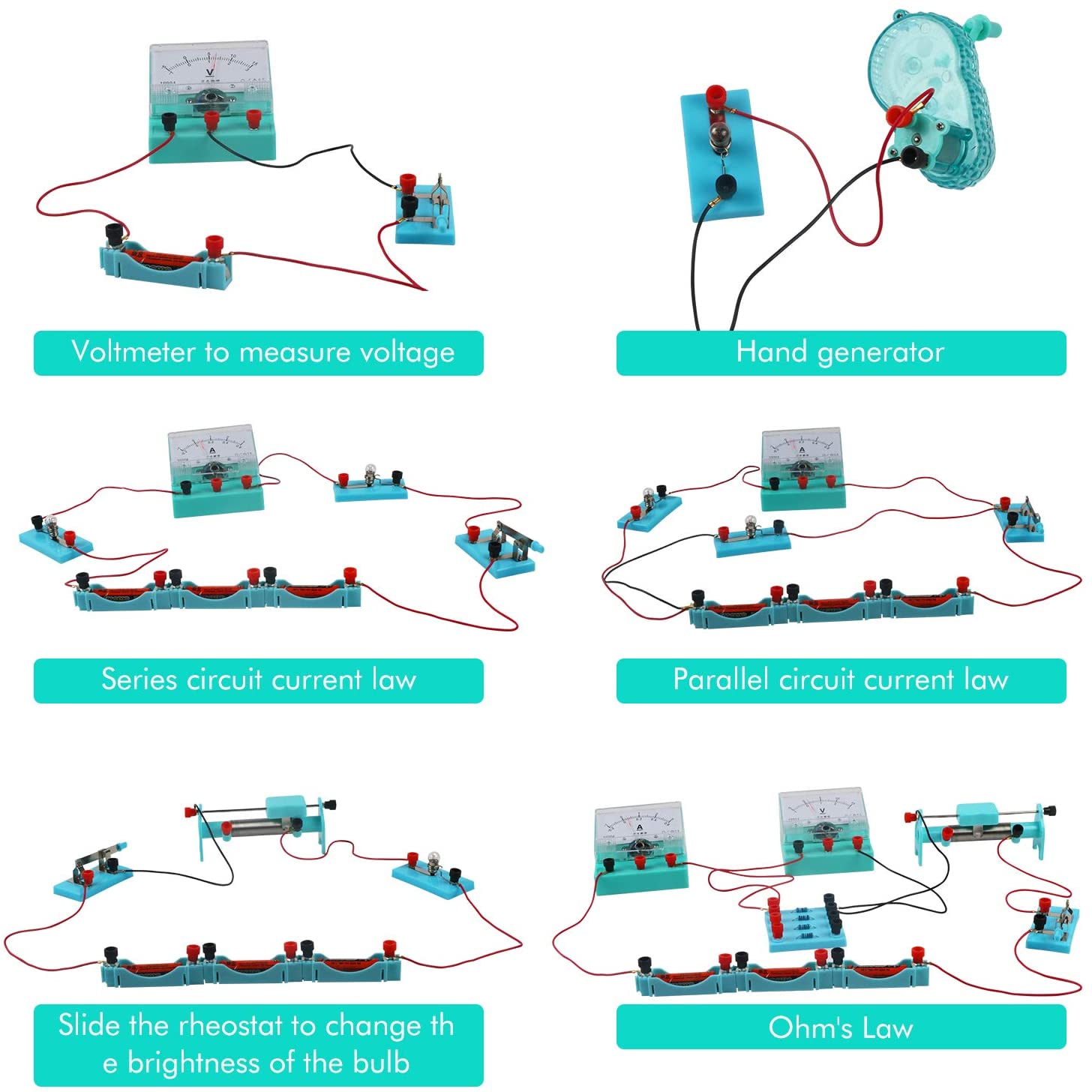 ชุดเรียนรู้ทดลองวิทยาศาสตร์ STEM DIY ด้านฟิสิกส์ (Physics Science Lab Basic Circuit Learning Starter Kit)