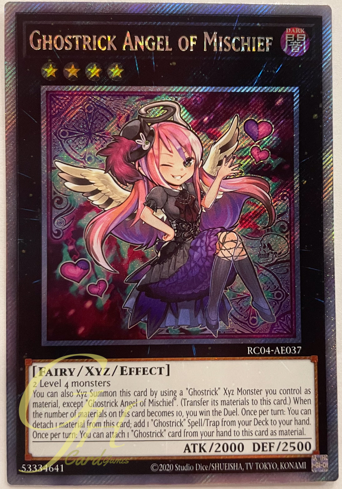 Yugioh [RC04-AE037] Ghostrick Angel of Mischief (Extra Secret Rare)