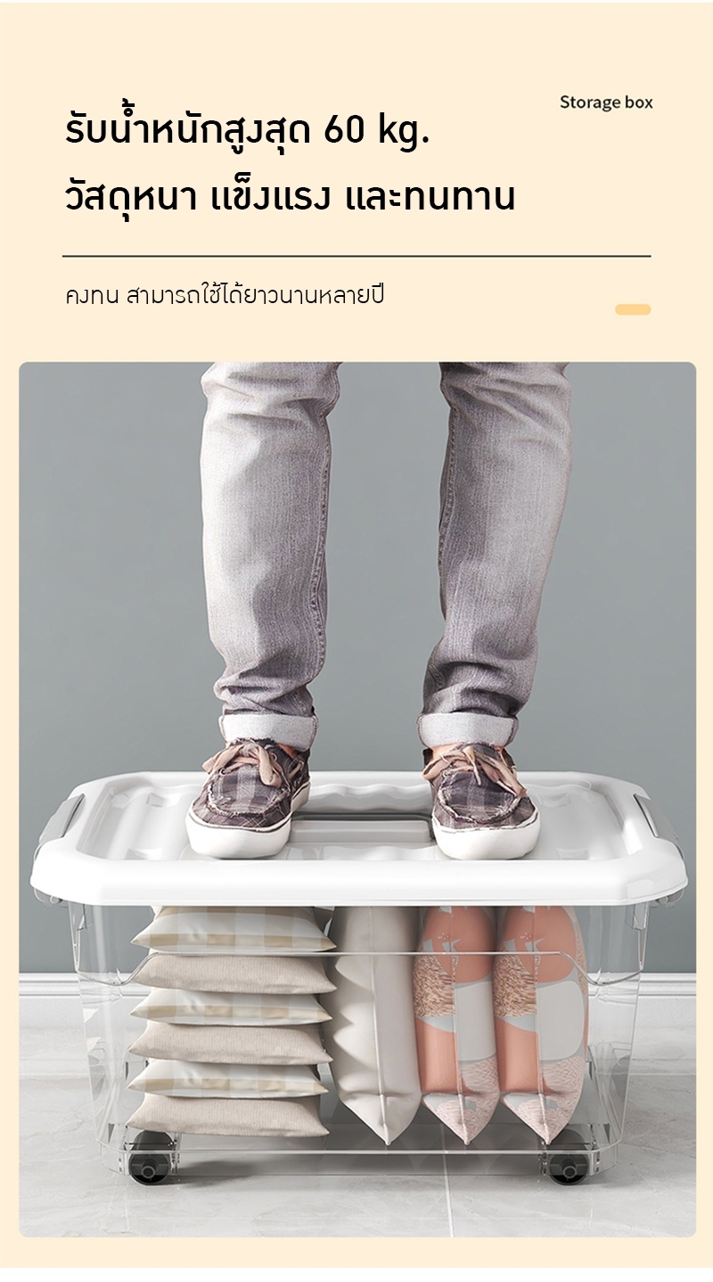 กล่องเก็บของพลาสติกใสอเนกประสงค์สำหรับใช้ในบ้าน! MCM