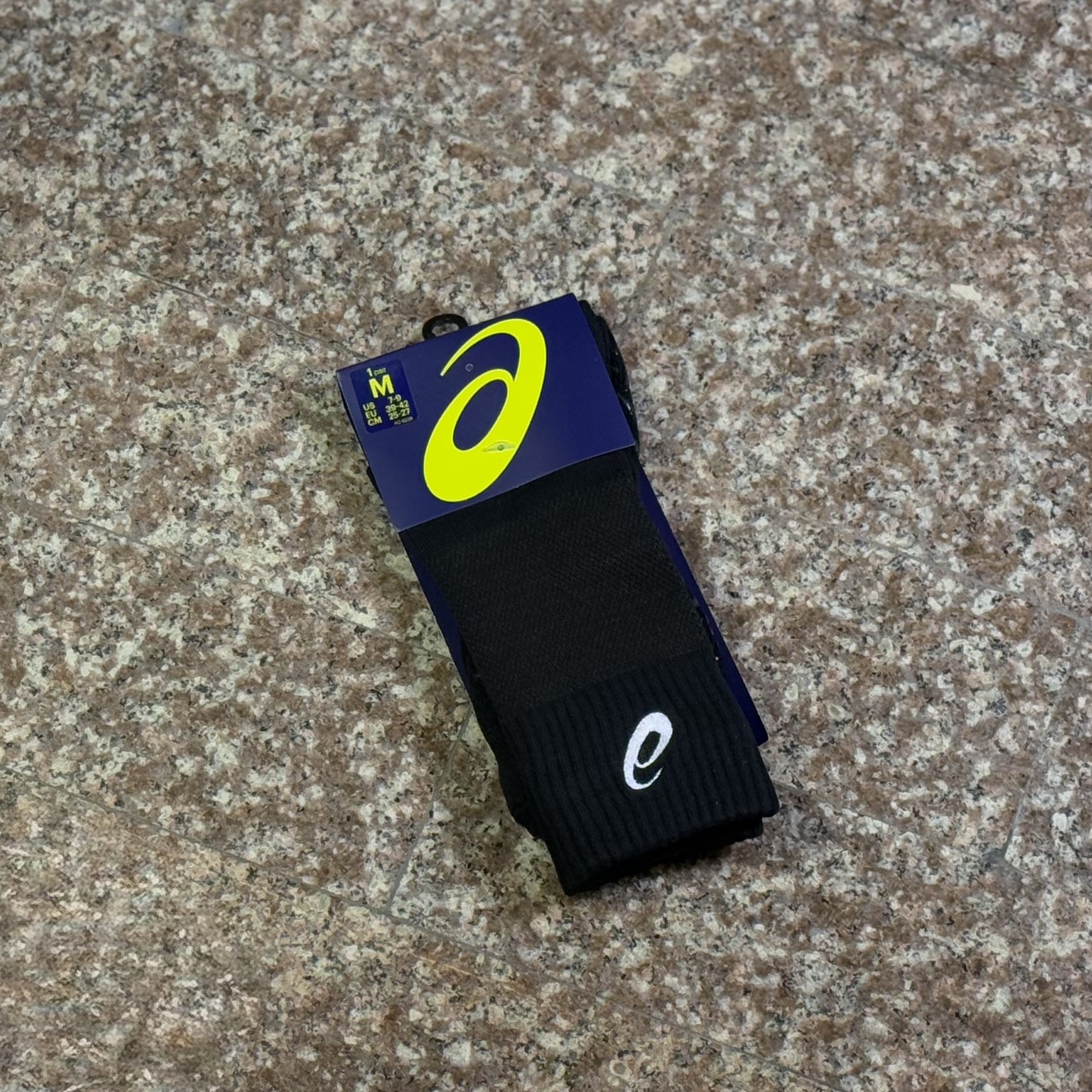 ถุงเท้า ASICS Court FF Crew Socks ‘BLACK’ (M,L)