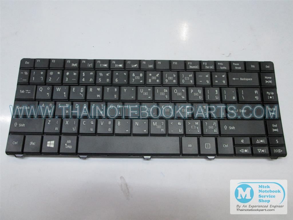 MT05623 คียบอร์ดโน้ตบุ๊ค Acer Aspire E1-421, E1-431, E1-471 - AEZQZ-01010, MP-09G43T0-9204 Notebook Keyboard (สีดำ, สินค้ามือสอง, แป้นพิมพ์ไทยอังกฤษ) 2
