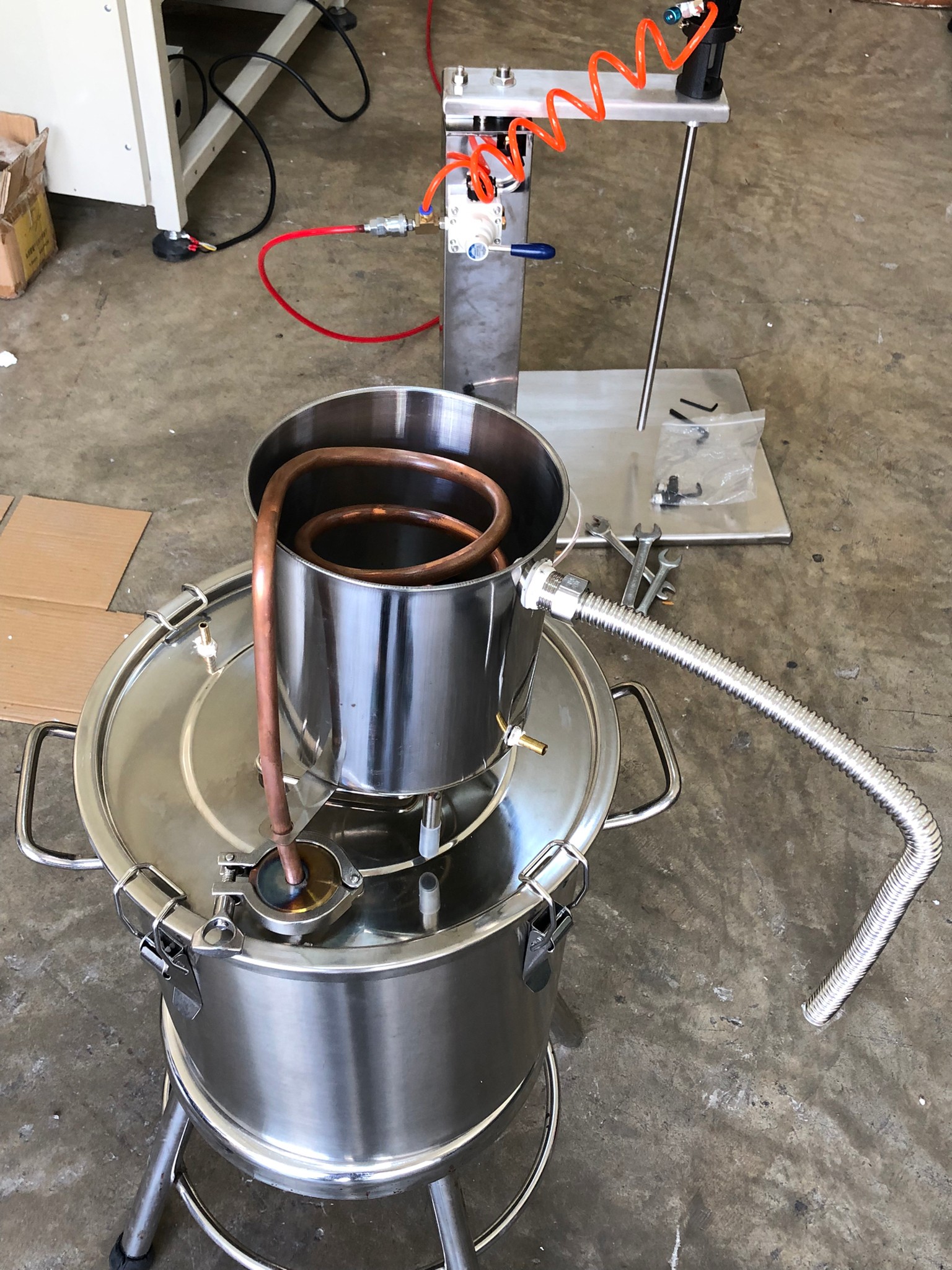 หม้อกลั่น YANTAI-10 ทั้งกลั่นทั้งหมัก ในถังเดียว 12L/20L/33L/50L