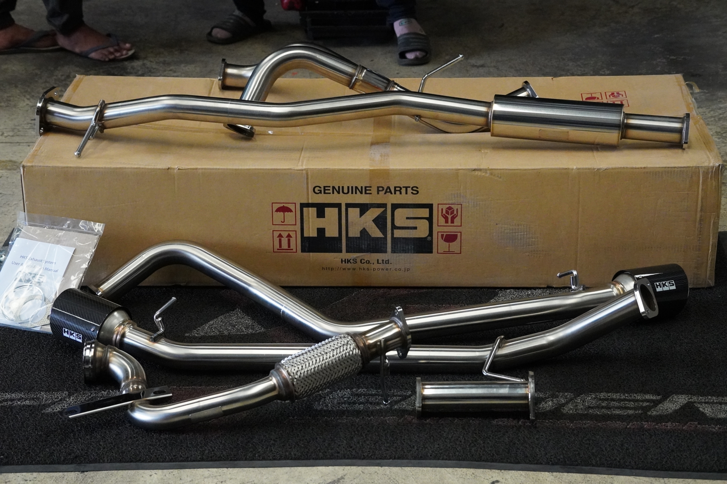 ท่อ HKS พร้อม ดาวไปป์ อดับเตอร์ ใส่ RAPTOR 2.0 ดีเซล ของแท้ FULLSET ที่ STEP9