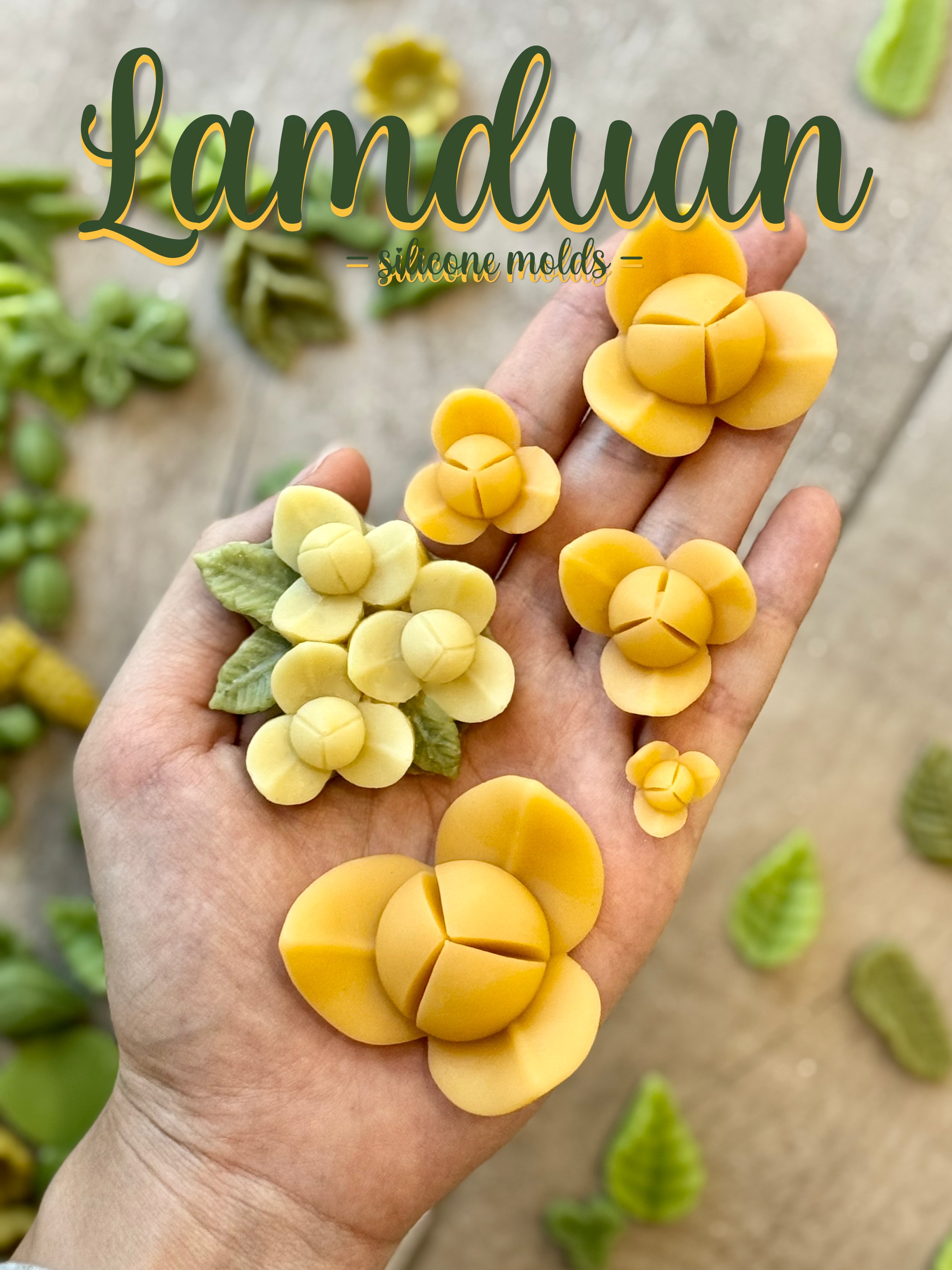 รวมแม่พิมพ์ขนม ดอกลำดวน มีหลายไซส์ ทำขนมได้