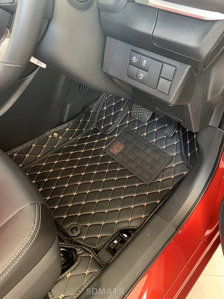 พรมปูพื้นรถยนต์ 6D TOYOTA YARIS ATIV 2023 พรม6D QJ VIP หนาพิเศษ เต็มคัน 3ชิ้น