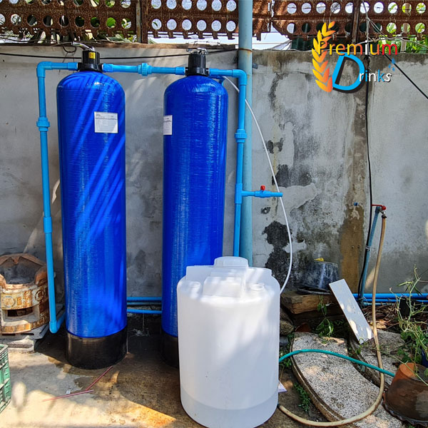 ชุดถังกรองน้ำใช้ขนาดจุสารกรอง 100 ลิตร 2 ใบ คาร์บอน+เรซิ่น +ชุดถังpeล้างสารเรซิ่น ราคาพร้อมติดตั้ง