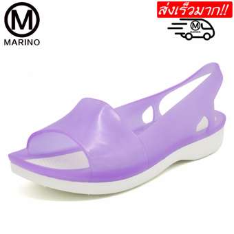 Marino รองเท้าลำลองผู้หญิง รองเท้ารัดส้นแฟชั่น No.A029 - Purple