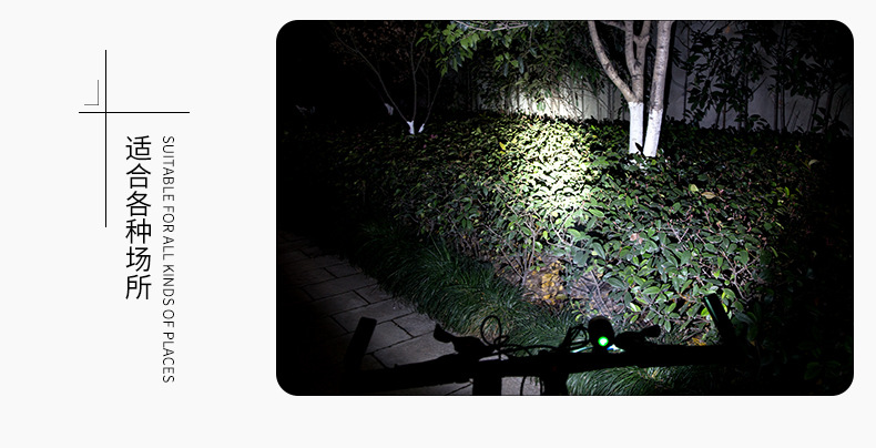 ไฟหน้าจักรยาน Super Bright รุ่น TD-516A สีดำส้ม