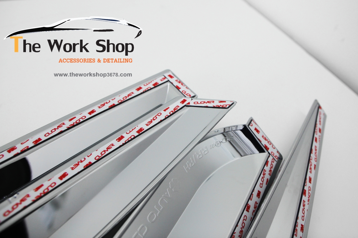 Chrome Door Visor for Rio 4 Door ( กันสาดแบบโครเมี่ยม )