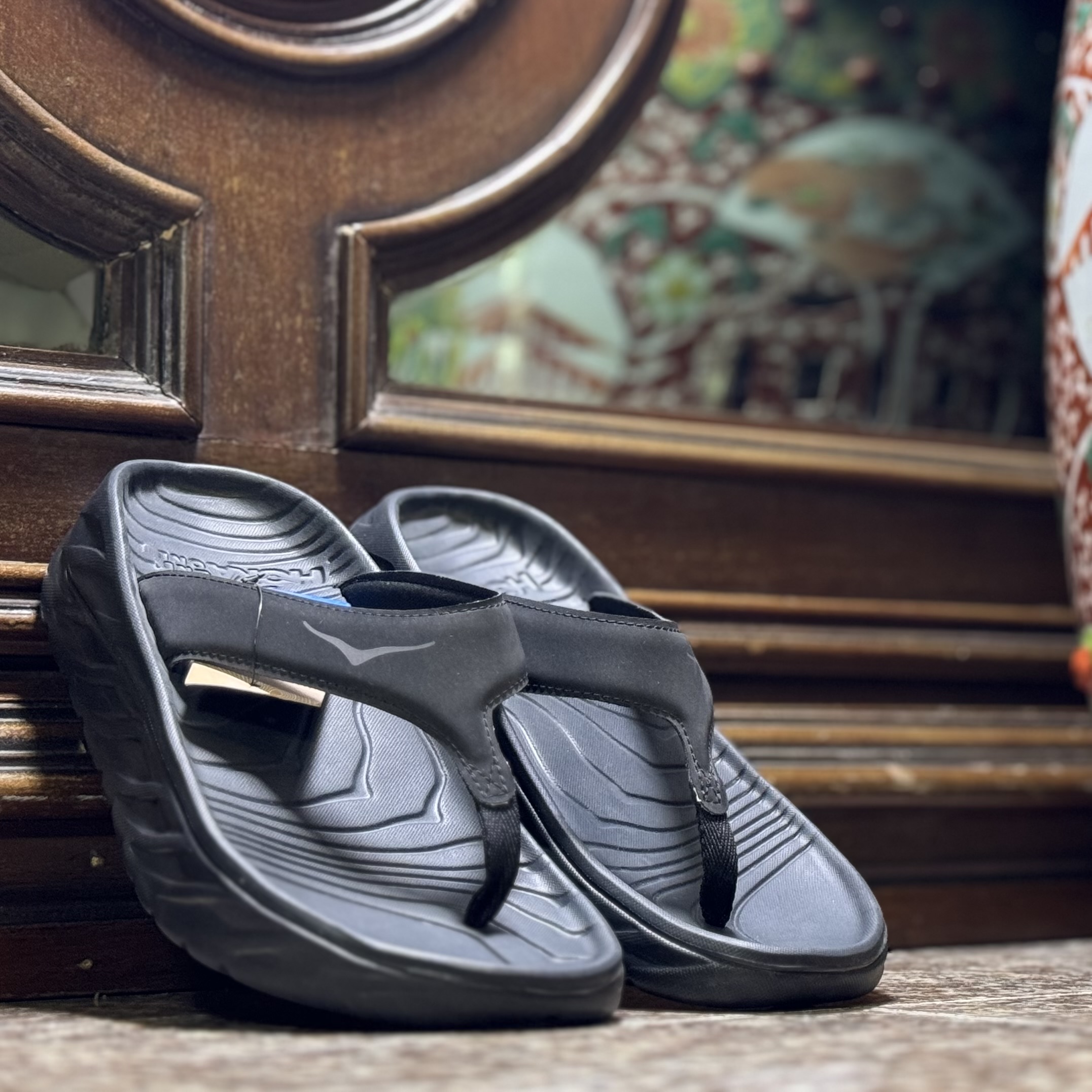 รองเท้า HOKA Ora Recovery Flip Women ‘TripleBlack’ (W8US)