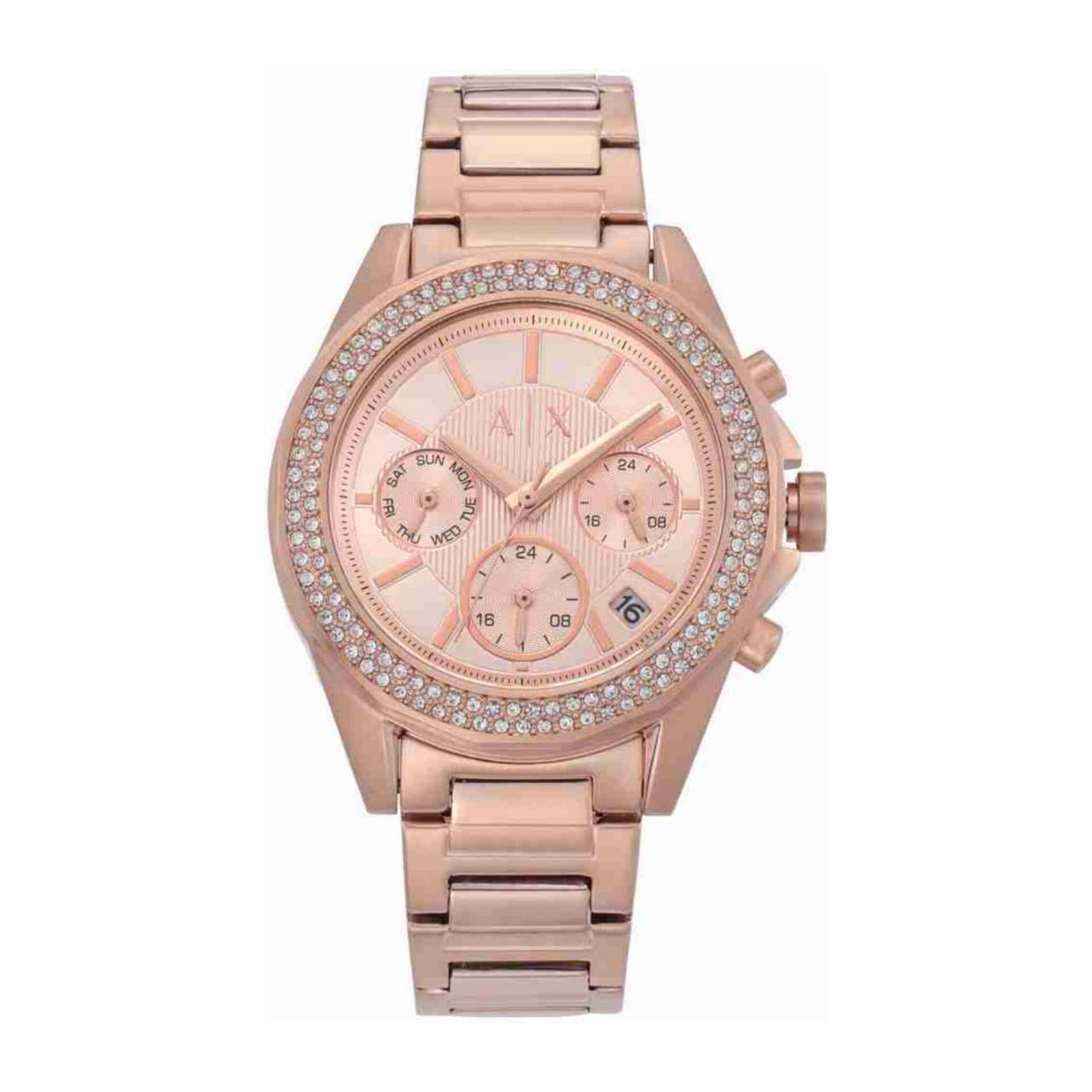 นาฬิกา Armani Exchange Lady Drexler Analog Gold Dial Women's Watch AX5652 Size 38 mm