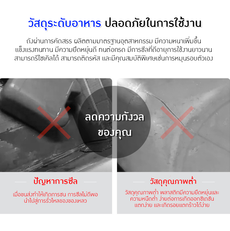 📌 ถังพลาสติกคุณภาพสูง สำหรับงานสารเคมีและการใช้งานทั่วไป!