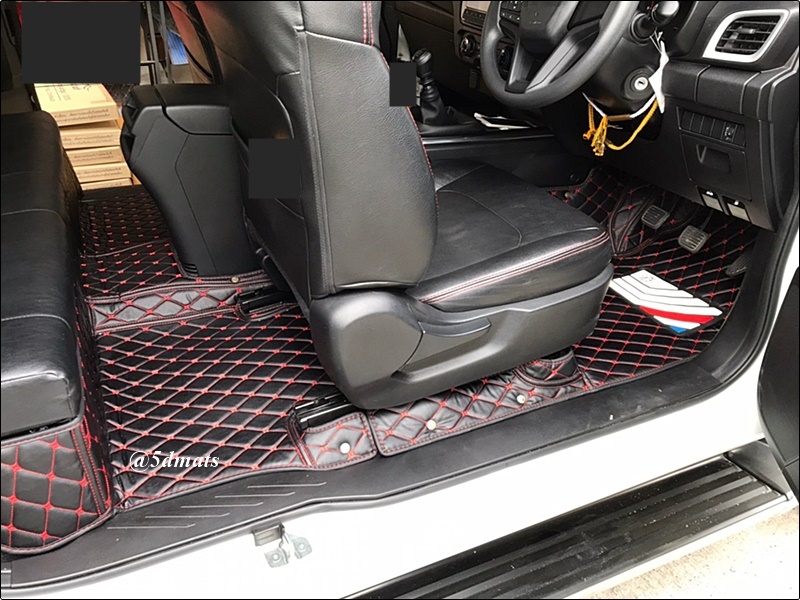 พรมปูพื้นรถยนต์6D ISUZU DMAX 4ประตู 2020 พรม6D QX สวยงาม เข้ารูป ปูเต็มคัน 3ชิ้น