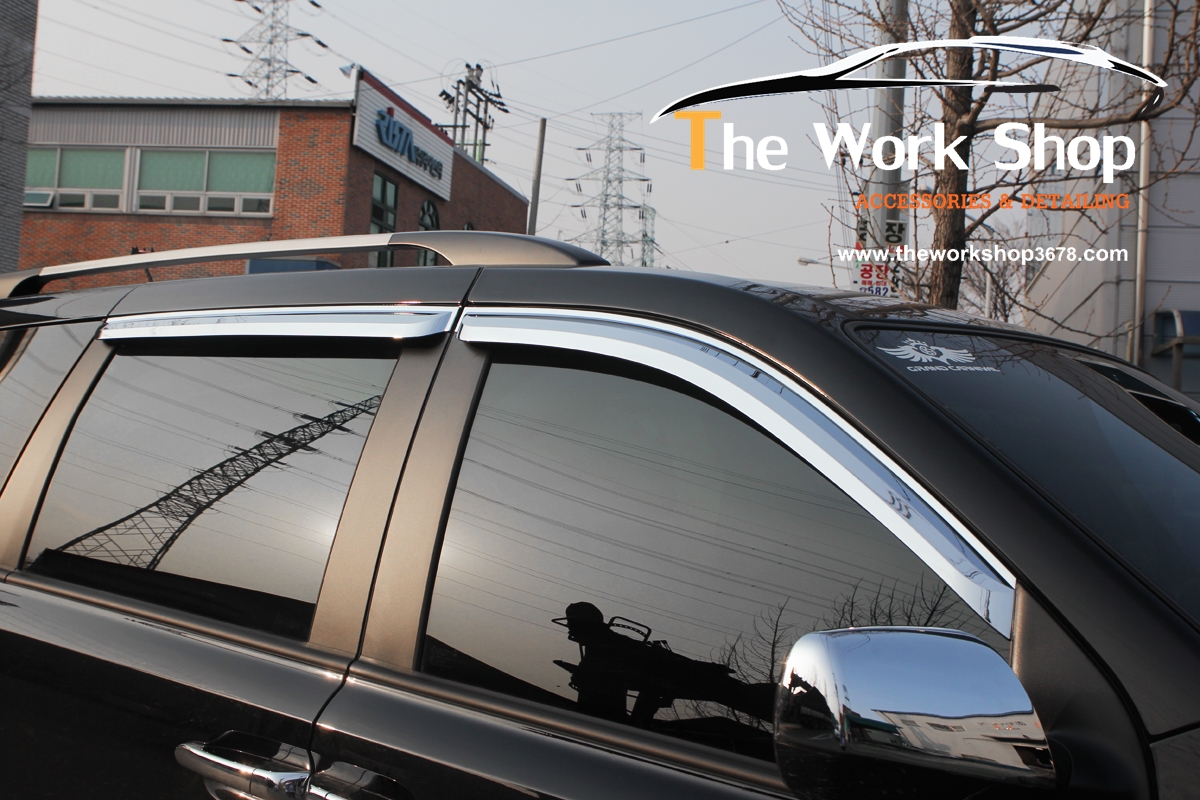 Chrome Door Visor for Carnival ( กันสาดแบบโครเมี่ยม )