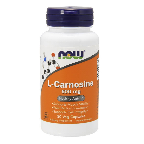 Now Foods, L-Carnosine, 500 mg, 50 Vcaps