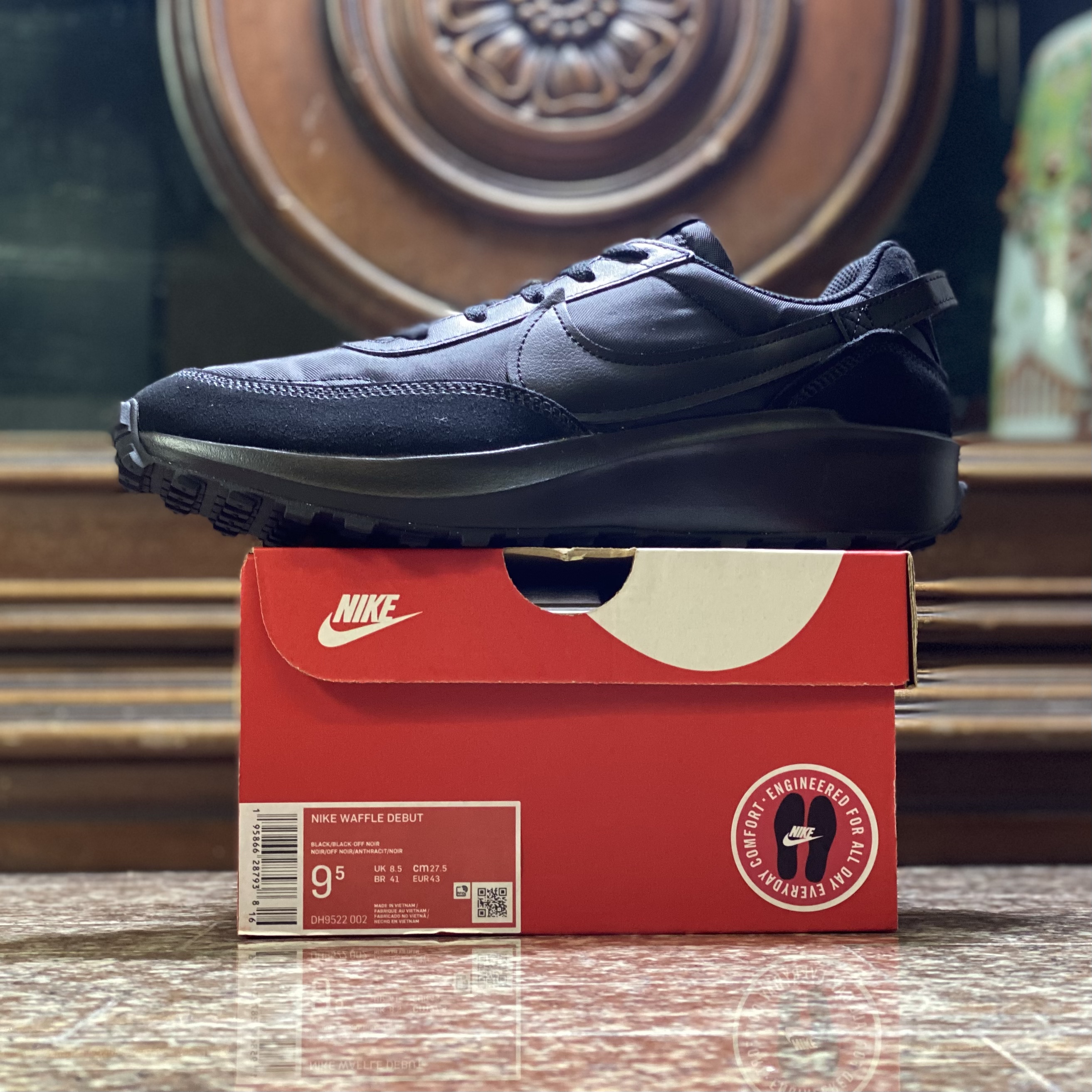 รองเท้า Nike Waffle Debut ‘TripleBlack’ (M8/9.5/10US)