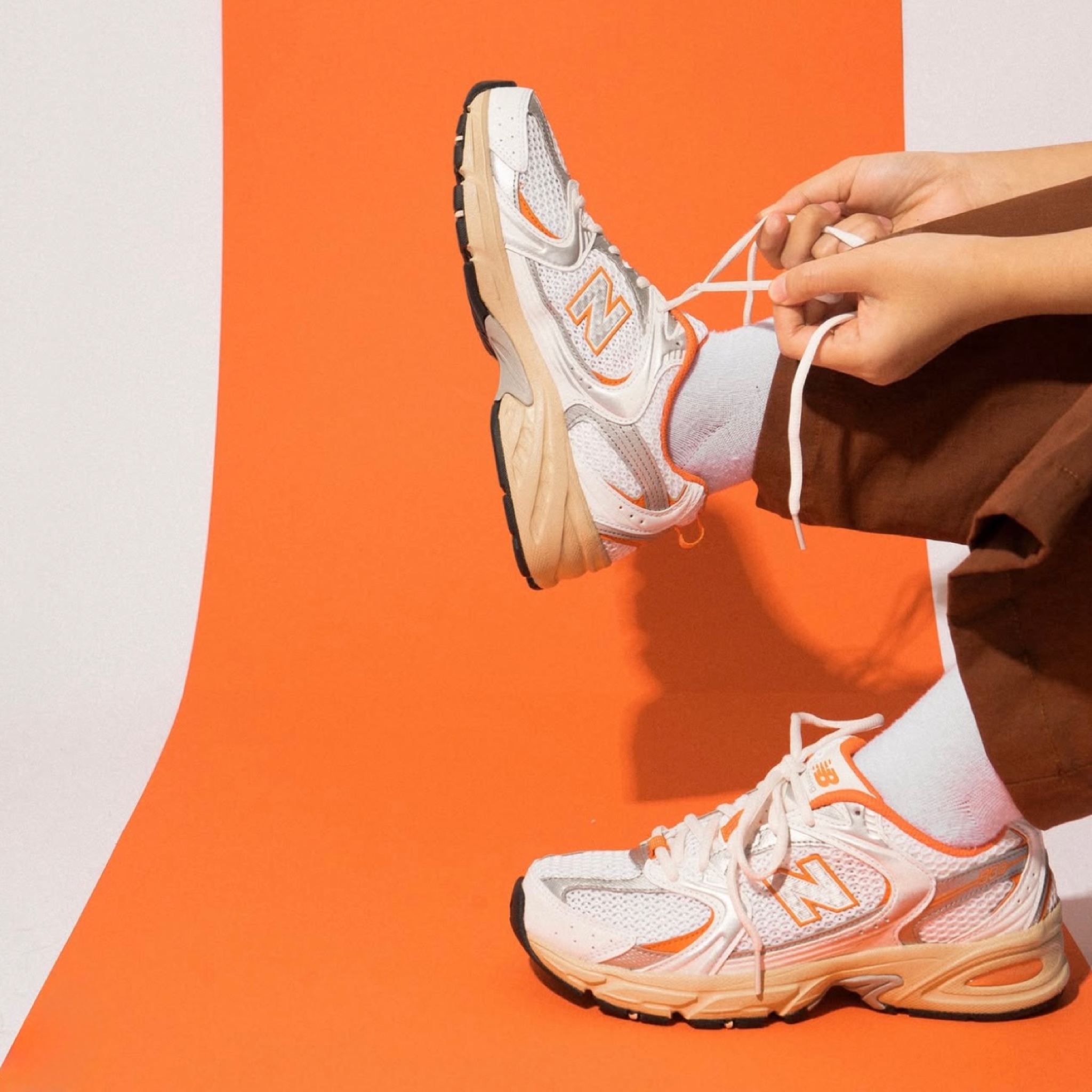 รองเท้า New Balance 530 ‘White/Sun Glow’ (M8/8.5/9/11US)